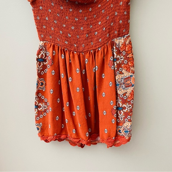 Altar'd State Off The Shoulder Top Rust Sz Small - Picture 3 of 8